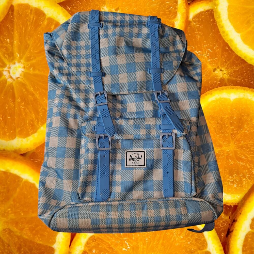 Herschel‎ Supply Company Gingham Alaskan Blue AW15 HOL Casual Daypack